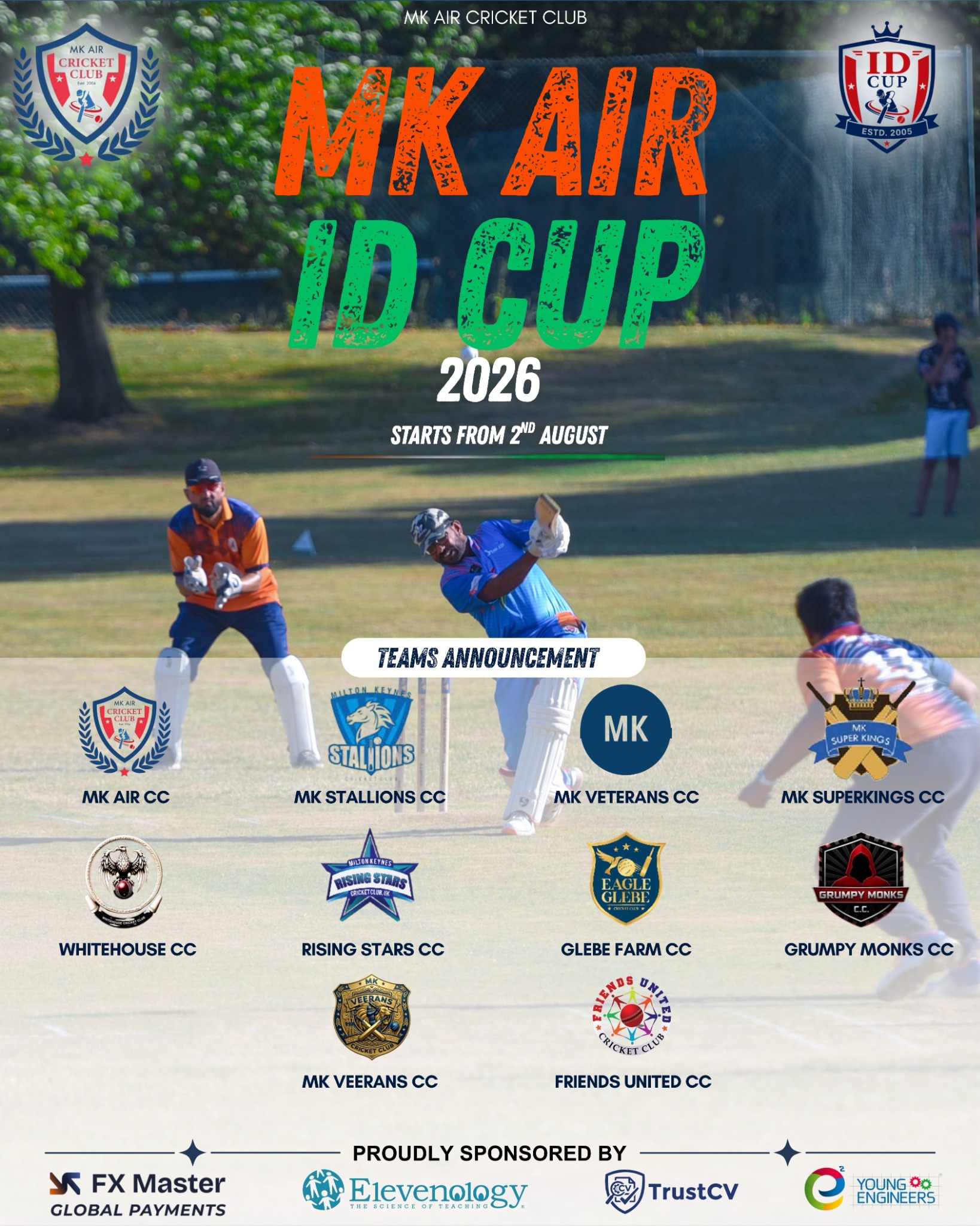 MK AIR ID Cup 2026 participating teams poster